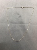 Cable Link 1.25mm Wide 16in Long Sterling Silver Chain