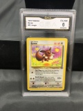GMA Graded 1999 Pokemon Jungle Unlimited #51 EEVEE Trading Card - EX-NM 6