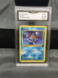 GMA Graded 2000 Pokemon Team Rocket #68 SQUIRTLE Trading Card - VG+ 3.5