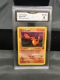 GMA Graded 2000 Pokemon Team Rocket #50 CHARMANDER Trading Card - NM-MT 8
