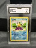 GMA Graded 1999 Pokemon Base Set Shadowless #63 SQUIRTLE Trading Card - EX-NM 6