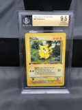 BGS Graded 1999 Pokemon Jungle 1st Edition #60 PIKACHU Trading Card - GEM MINT 9.5