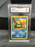 GMA Graded 1999 Pokemon Fossil 1st Edition #52 OMANYTE Trading Card - MINT 9