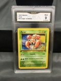 GMA Graded 1999 Pokemon Jungle 1st Edition #59 PARAS Trading Card - MINT 9