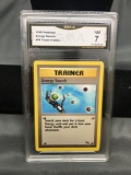 GMA Graded 1999 Pokemon Fossil 1st Edition #59 ENERGY SEARCH Trading Card - NM 7