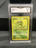 GMA Graded 1999 Pokemon Base Set Unlimited #45 CATERPIE Trading Card - EX-NM 6