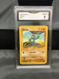 GMA Graded 1999 Pokemon Base Set Unlimited #52 MACHOP Trading Card - NM-MT 8