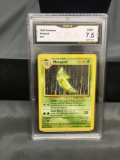 GMA Graded 1999 Pokemon Base Set Unlimited #54 METAPOD Trading Card - NM+ 7.5