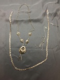 Sterling Silver Jewelry Scrap Lot Necklaces - 23 Grams