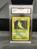 GMA Graded 1999 Pokemon Base Set Unlimited #54 METAPOD Trading Card - EX 5