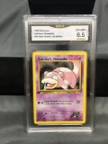 GMA Graded 2000 Pokemon Gym Heroes 1st Edition #95 SABRINA'S SLOWPOKE Trading Card - EX-NM+ 6.5