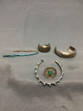 Sterling Silver Jewelry Scrap Lot Earrings - 24 Grams