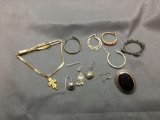 Sterling Silver Jewelry Scrap Lot Earrings - 29 Grams