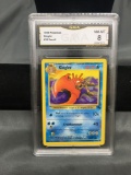 GMA Graded 1999 Pokemon Fossil Unlimited #38 KINGLER Trading Card - NM-MT 8