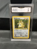 GMA Graded 1999 Pokemon Jungle Unlimited #5 KANGASKHAN Holofoil Rare Trading Card - EX 5