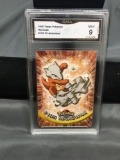 GMA Graded 2000 Topps Pokemon #105 MAROWAK Trading Card - MINT 9