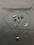 Sterling Silver Jewelry Scrap Lot Earrings - 25 Grams