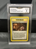 GMA Graded 2002 Pokemon Legendary Collection #109 MYSTERIOUS FOSSIL Trading Card - NM-MT 8