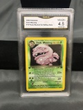 GMA Graded 2000 Pokemon Team Rocket 1st Edition #14 DARK WEEZING Holofoil Rare Trading Card - VG-EX+