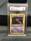 GMA Graded 1999 Pokemon Base Set 1st Edition Shadowless 29 HAUNTER Trading Card - EX 5