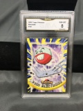 GMA Graded 2000 Topps Pokemon #101 ELECTRODE Trading Card - NM-MT 8