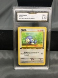 GMA Graded 2000 Pokemon Team Rocket 1st Edition #53 DRATINI Trading Card - NM+ 7.5