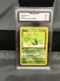 GMA Graded 2000 Pokemon Team Rocket 1st Edition #63 ODDISH Trading Card - NM 7
