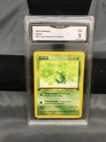 GMA Graded 2000 Pokemon Team Rocket 1st Edition #63 ODDISH Trading Card - EX 5