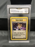 GMA Graded 2000 Pokemon Team Rocket 1st Edition #76 IMPOSTER OAK'S REVENGE Trading Card - VG-EX+ 4.5