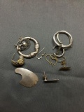 Sterling Silver Jewelry Scrap Lot Earrings - 25 Grams