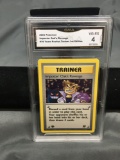 GMA Graded 2000 Pokemon Team Rocket 1st Edition #76 IMPOSTER OAK'S REVENGE Trading Card - VG-EX 4