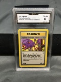 GMA Graded 2000 Pokemon Team Rocket 1st Edition #77 NIGHTLY GARBAGE RUN Tading Card - EX-NM 6