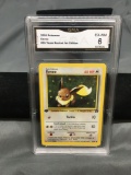 GMA Graded 2000 Pokemon Team Rocket 1st Edition #55 EEVEE Trading Card - EX-NM 6