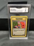 GMA Graded 2000 Pokemon Team Rocket 1st Edition #78 GOOP GAS ATTACK Trading Card - EX 5