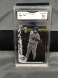 GMA Graded 2020 Topps Chrome Ben Baller #141 RANDY TELLEZ Blue Jays Baseball Card - GEM MINT 10