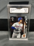 GMA Graded 2020 Topps Chrome Ben Baller #70 JEFF MCNEIL Mets Baseball Card - GEM MINT 10