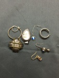 Sterling Silver Jewelry Scrap Lot Earrings - 25 Grams