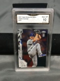 GMA Graded 2020 Topps Chrome Ben Baller #122 CLAYTON KERSHAW Dodgers Baseball Card - GEM MINT 10