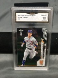 GMA Graded 2020 Topps Chrome Ben Baller #35 MICHAEL CONFORTO Mets Baseball Card - GEM MINT 10