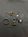 Sterling Silver Jewelry Scrap Lot Earrings - 25 Grams