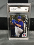 GMA Graded 2020 Topps Chrome Ben Baller #110 ADBERT ALZOLAY Cubs ROOKIE Baseball Card - GEM MINT 10