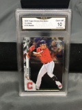 GMA Graded 2020 Topps Chrome Ben Baller #173 YU CHANG Indians ROOKIE Baseball Card - GEM MINT 10