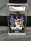 GMA Graded 2019-20 Panini Prizm JAMES ENNIS 76ers AUTOGRAPH Basketball Card - MINT 9