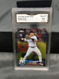 GMA Graded 2018-19 Topps Chrome Update GLEYBER TORRES Yankees ROOKIE Baseball Card - GEM MINT 10