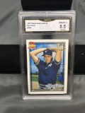 GMA Graded 1991 Topps Desert Shield #786 ERIC PLUNK Yankees Baseball Card - NM-MT+ 8.5