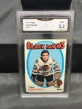 GMA Graded 1971-72 Topps #110 TONY ESPOSITO Black Hawks Vintage Hockey Card - VG+ 3.5