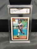 GMA Graded 1991 Topps Desert Shield #147 CARLOS BAERGA Indians Baseball Card - EX 5