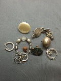 Sterling Silver Jewelry Scrap Lot Earrings - 27 Grams