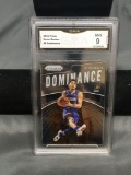 GMA Graded 2019-20 Panini Prizm Dominance DEVIN BOOKER Suns Basketball Card - MINT 9