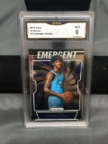 GMA Graded 2019-20 Panini Prizm Emergent JA MORANT Grizzlies ROOKIE Basketball Card - MINT 9